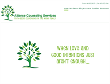 Tablet Screenshot of alliancecounselingservices.org